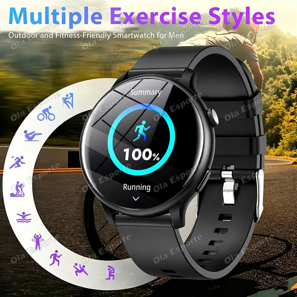 2026 New GPS Smart Watch Men AMOLED Screen Always Show Time Heart Rate IP68 Waterproof Bluetooth Call Sports Fitness Smart Watch Peaceful Pleasures Health and Wellness