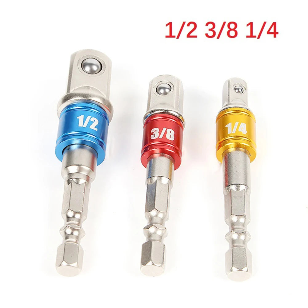 Hex Shank Drill Socket Adapter Impact Driver Square Bits Bar