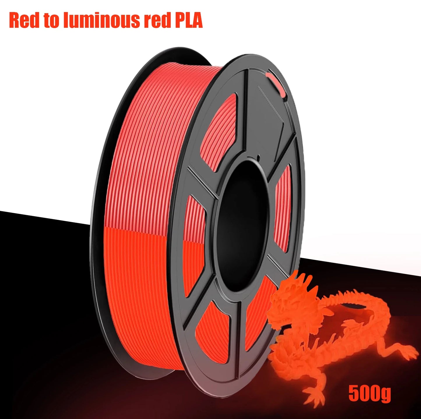 Glow in the Dark PLA Filament 1.75mm Bundle 4 Spools 1kg