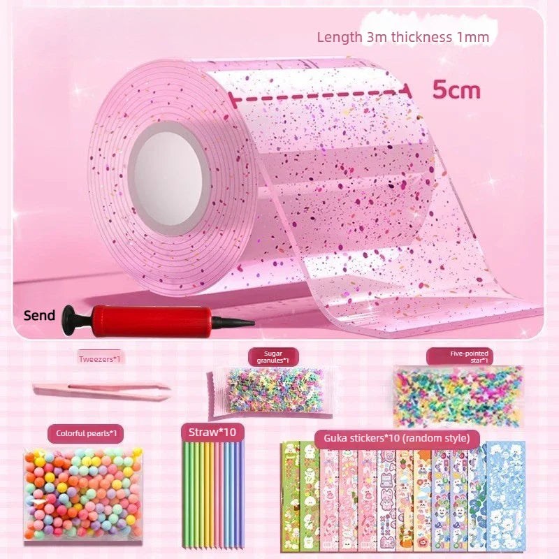 Glitter Nano Tape Bubble Kit – DIY Squishy Fidget Set for Kids