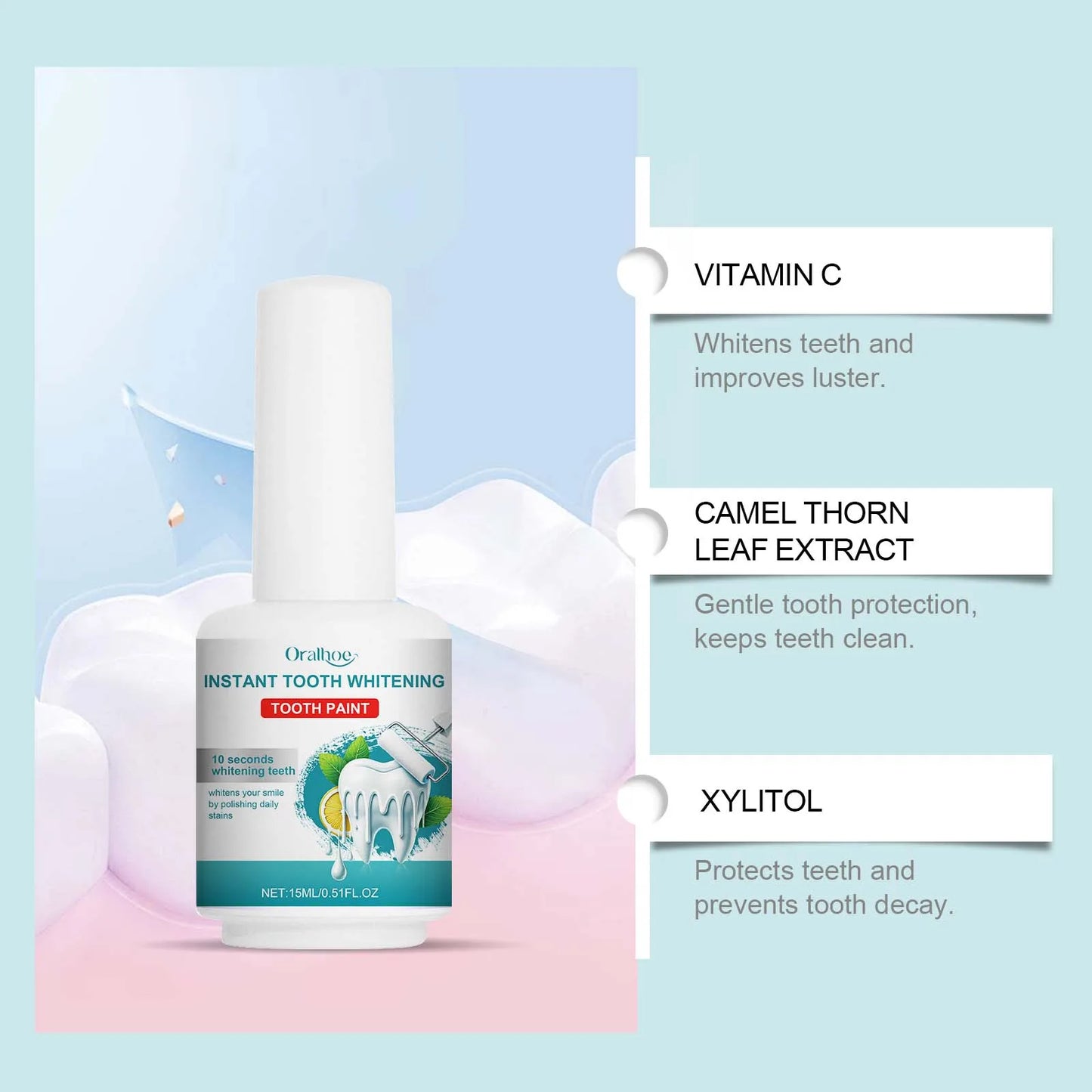 Teeth Whitening Serum – Brighten Smile & Reduce Yellowing 15ml