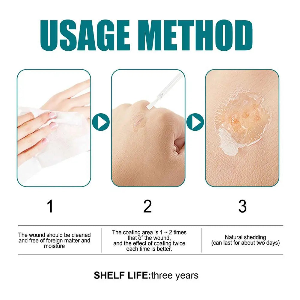 Waterproof Liquid Bandage Wound Care Spray – Breathable Healing Gel Peaceful Pleasures Health and Wellness