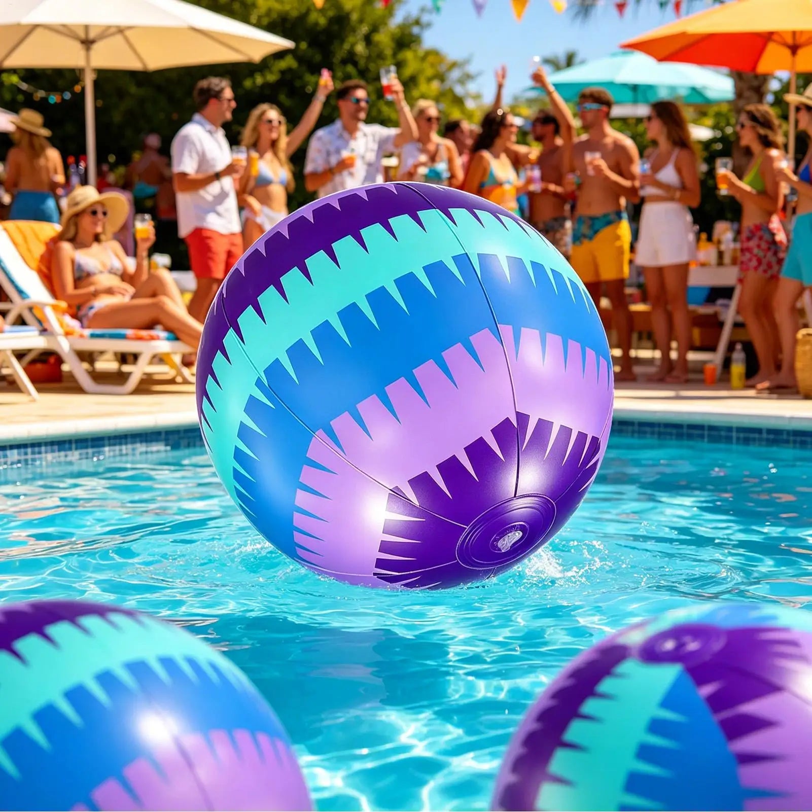 Beach Balls Inflatable Outdoor Pool Party Toy for Kids Boys Girls Teens Young Adults Backyard Beach Party Vacation Travel ﻿ Peaceful Pleasures Health and Wellness