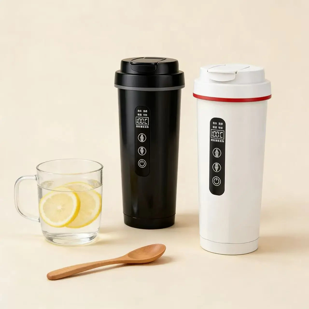 Car Heating Cup 500ML 12V 24V Universal 316 Stainless Steel Smart Electric Kettle Thermal Insulation Heating Water Boiler Peaceful Pleasures Health and Wellness