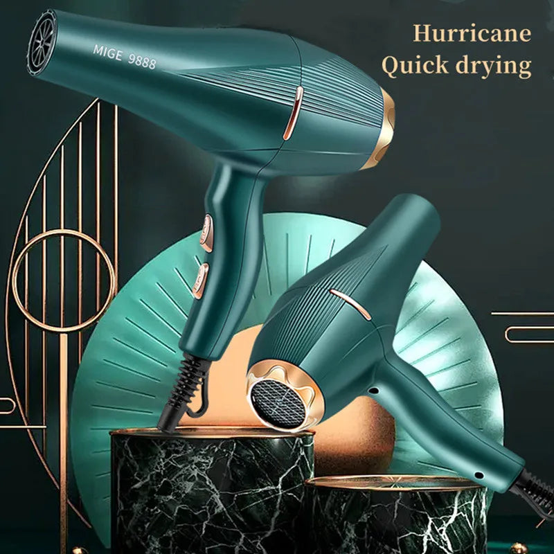 Fashionable High-Speed Hair Dryer High-Power Quick Drying Hair Care Silent Home Hair Salon Tools Buy 1 Get 6 Free Peaceful Pleasures Health and Wellness