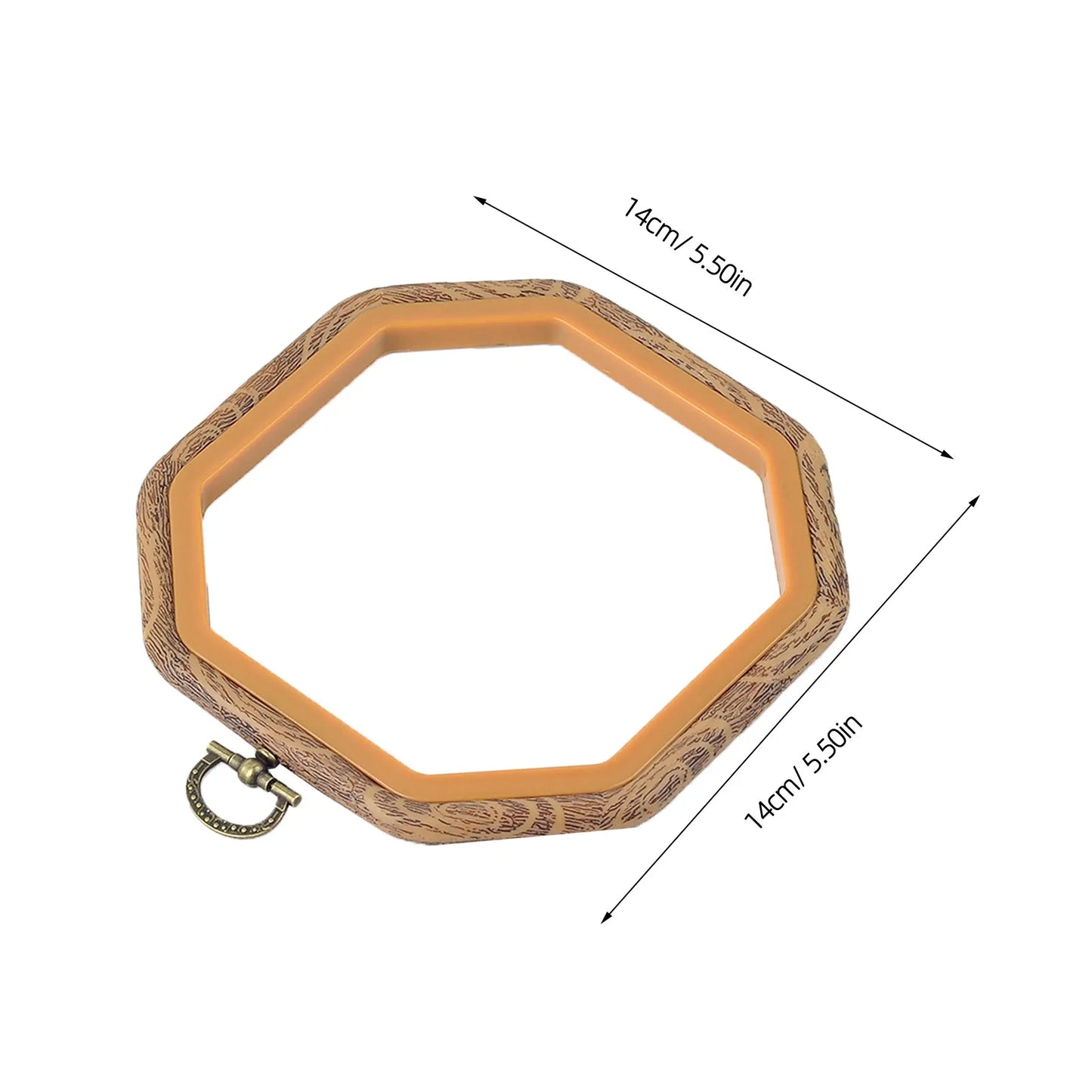 Premium Octagon Embroidery Frame Heavy Duty Anti Skid Surface Perfect for Cross Stitch Embroidery Craft Decoration Beginners Peaceful Pleasures Health and Wellness