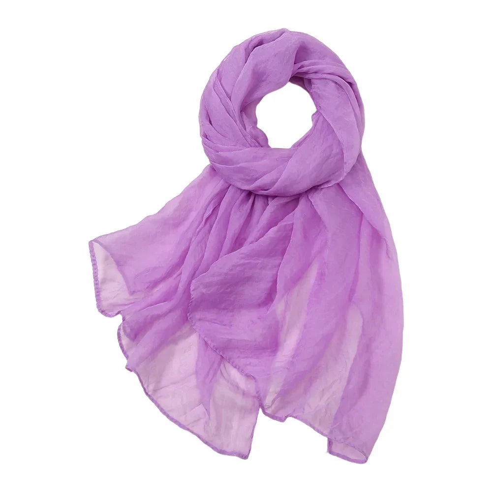 Women's Soft Chiffon Scarf – Lightweight Summer Shawl Wrap