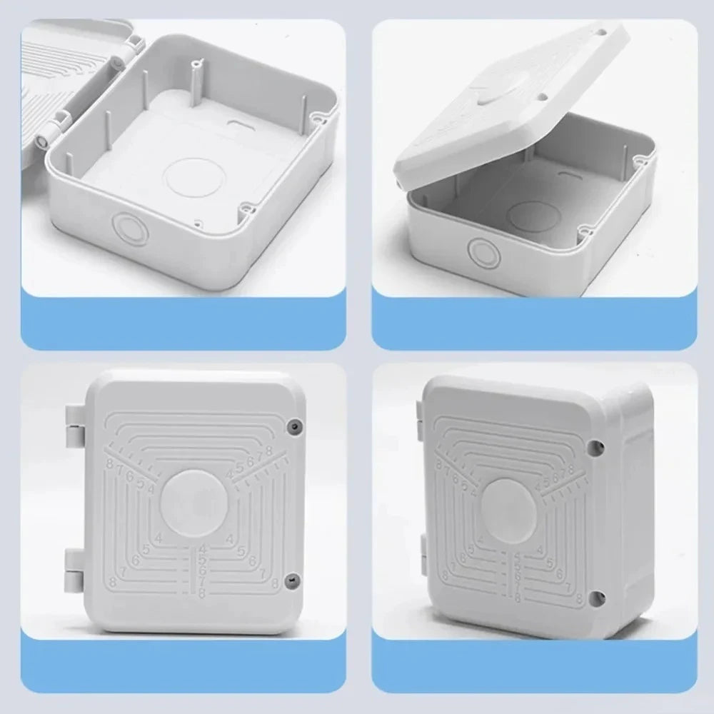 Waterproof Junction Box For CCTV Camera Video Wire Box Power Supply Cable Box Outdoor Electronic Camera Protection Box White Peaceful Pleasures Health and Wellness