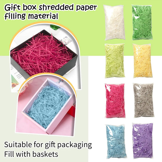 200g Shredded Paper Gift Basket Filler | Party & Holiday Décor Gift Basket Filler Peaceful Pleasures Health and Wellness