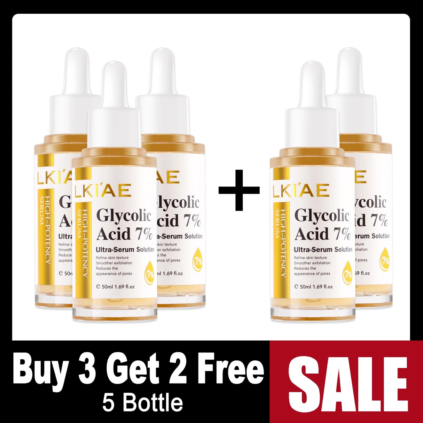 AILKE Brightening Face Serum | Niacinamide & Glycolic Acid 50ml