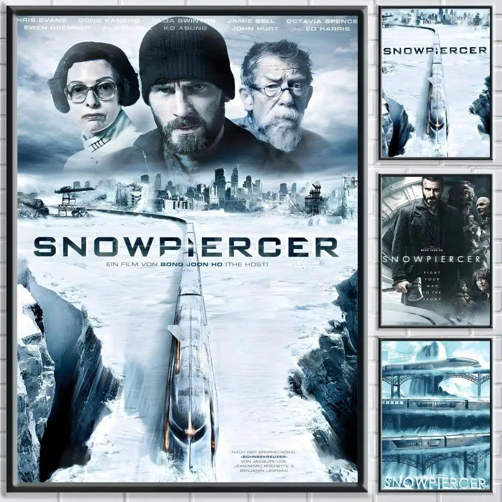 Snowpiercer Movie Poster HD Self-Adhesive Waterproof Wall Art Movie Wall Poster Peaceful Pleasures Health and Wellness