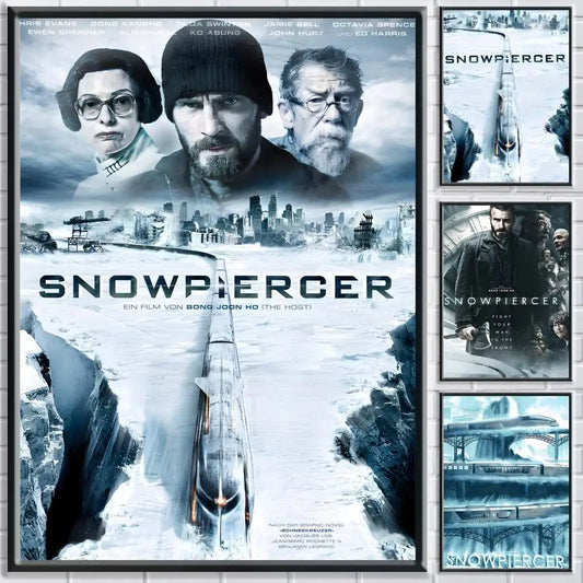 Snowpiercer Movie Poster HD Self-Adhesive Waterproof Wall Art Movie Wall Poster Peaceful Pleasures Health and Wellness