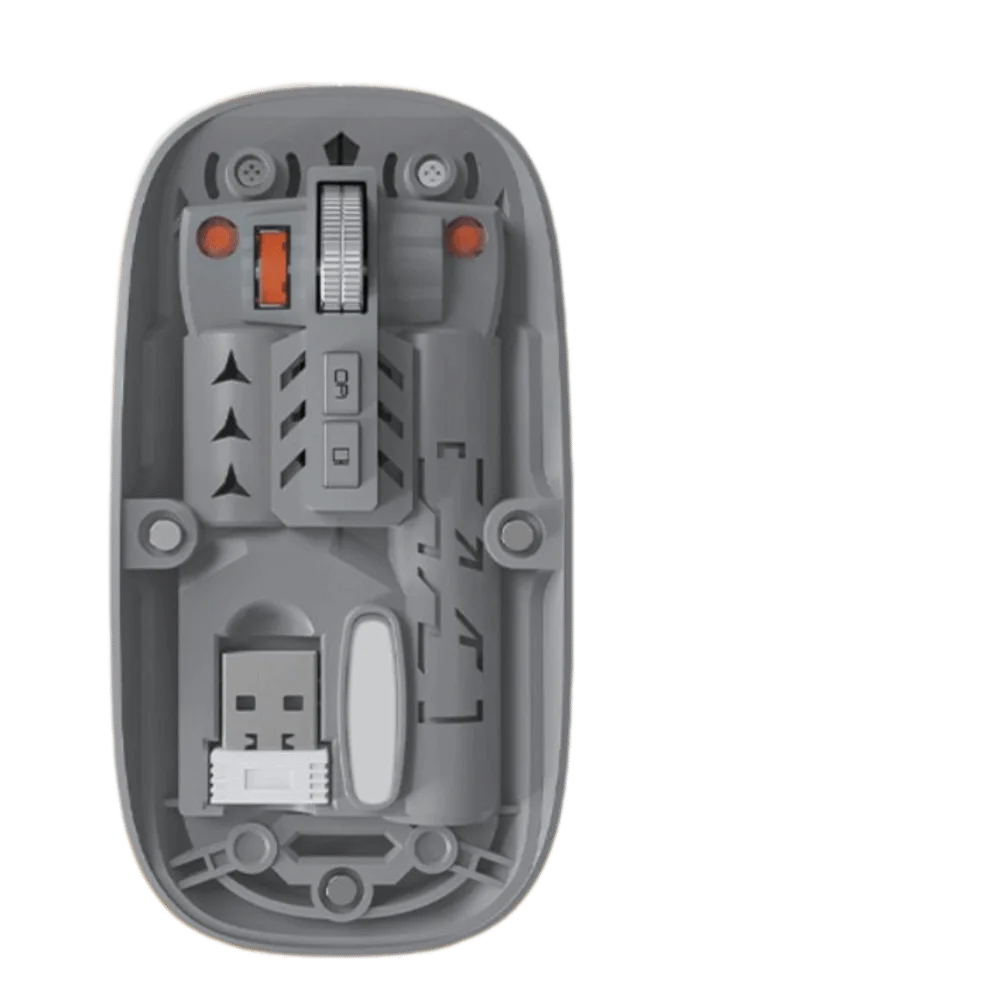 Silent Transparent Wireless Gaming Mouse | Type-C, 3-Mode