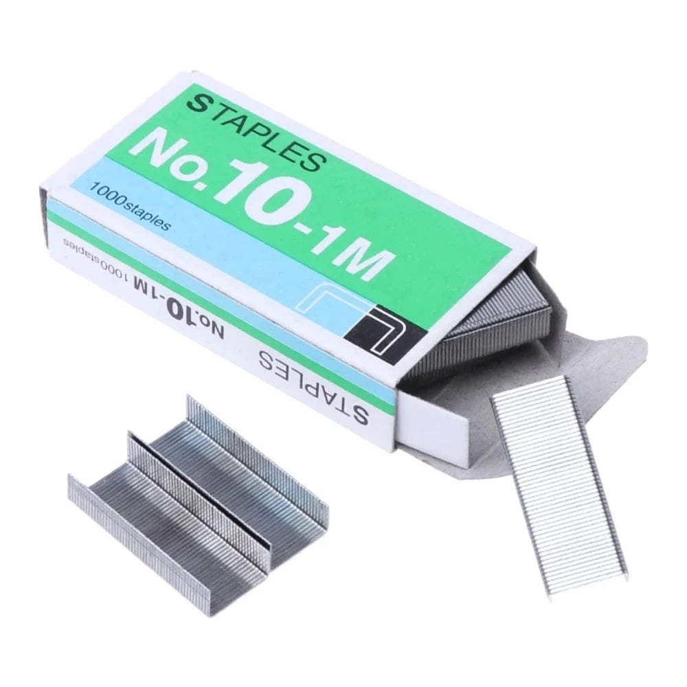 High quality Universal Stationary For Stapler Anti-rust 1000Pcs/Box No.10 Binding Stapler Metal Staples Mini Staple Staples Peaceful Pleasures Health and Wellness 4pcs