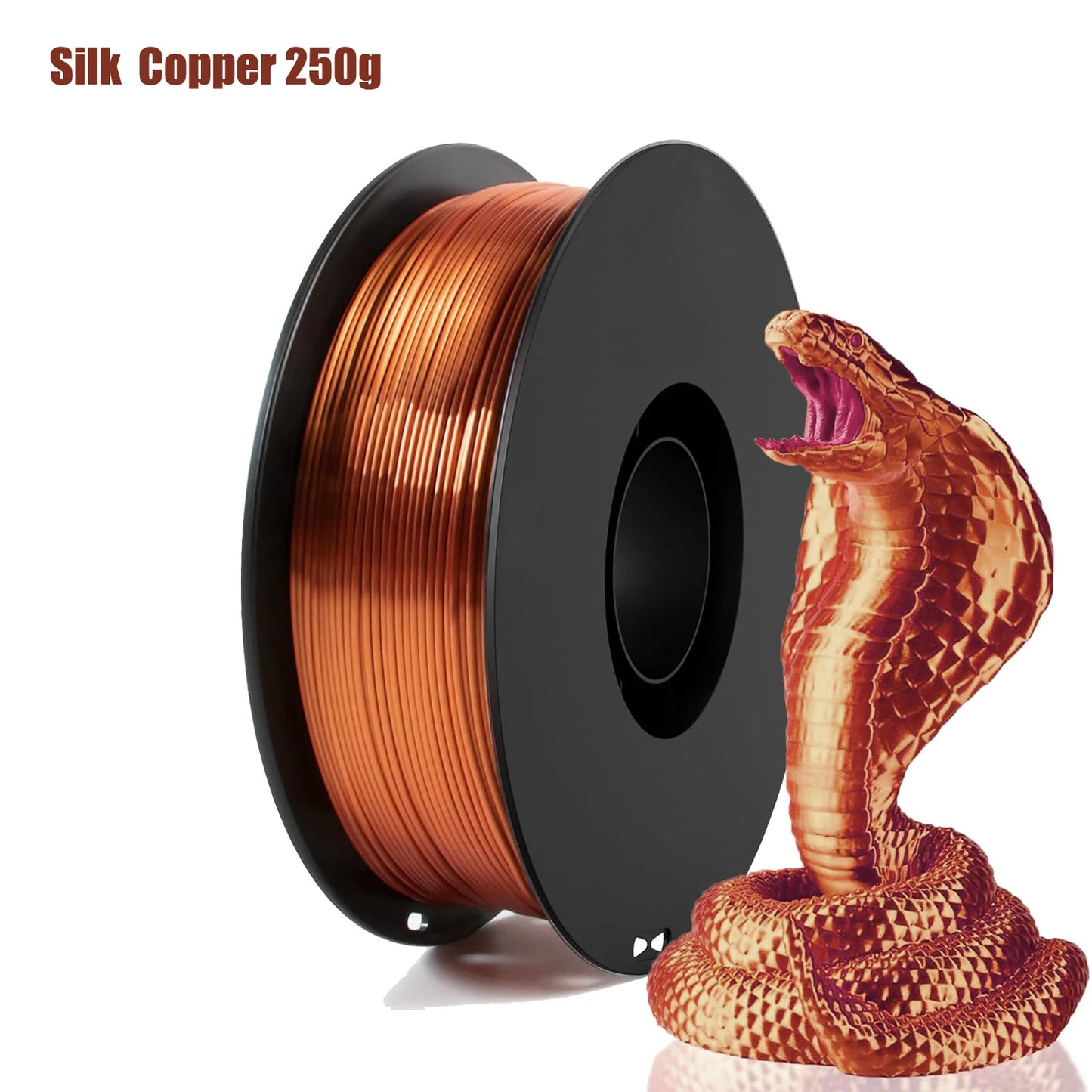 Silk PLA Filament 1.75mm Metal Shine 250g–1kg | DINGSUN 3D
