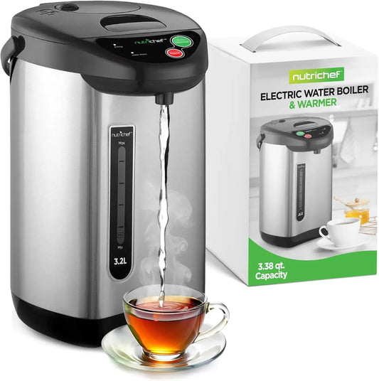 3.38 QT Insulated Stainless Steel Hot Water Dispenser with Auto/Manual Dispense, Safety Lock, Electric Kettle for Home Use Peaceful Pleasures Health and Wellness United States