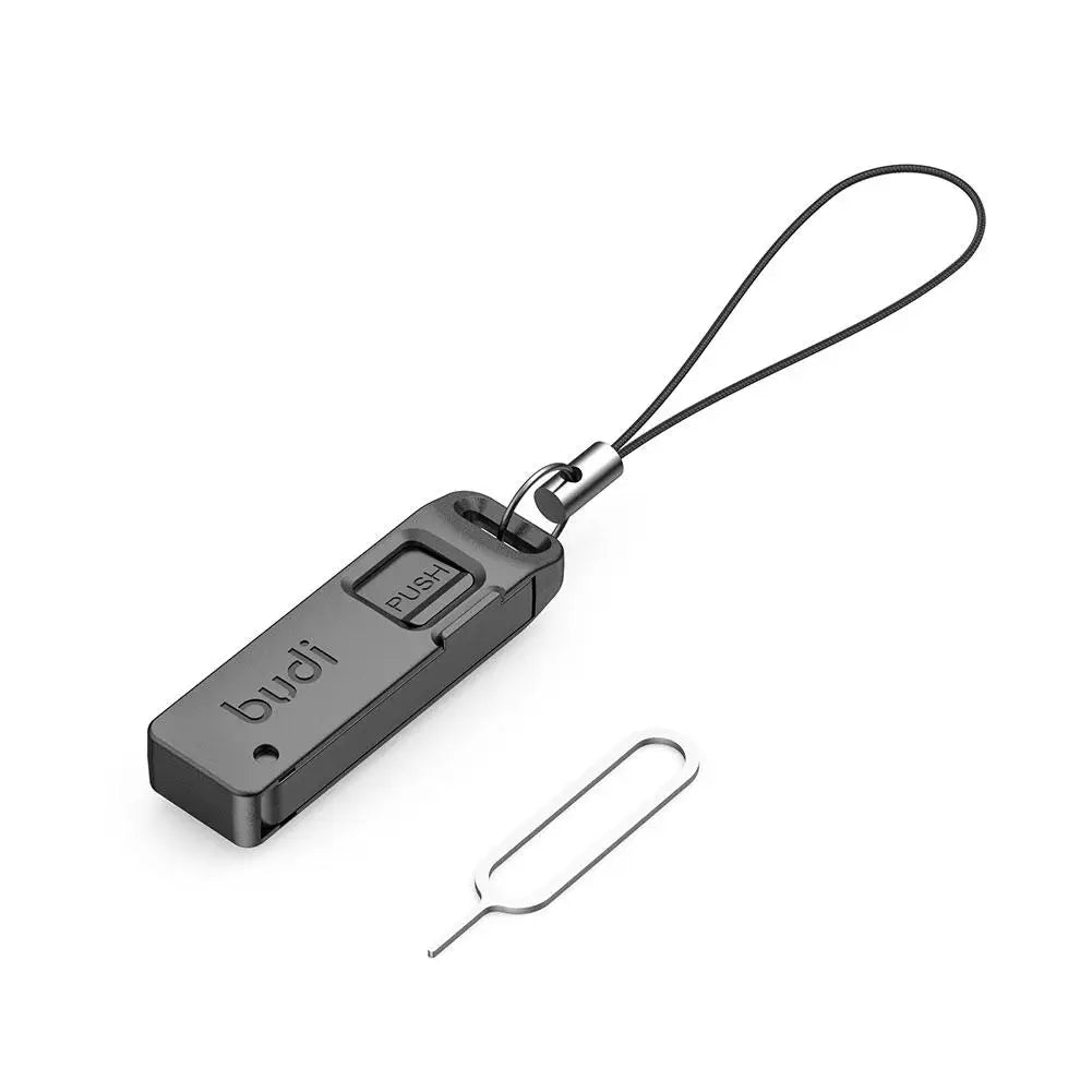5pcsMulti-function Card Slot Storage Box TF SIM Card Ejector Storage Slot With Lanyard Anti-lost SIM Card Removal Needle Pin Peaceful Pleasures Health and Wellness
