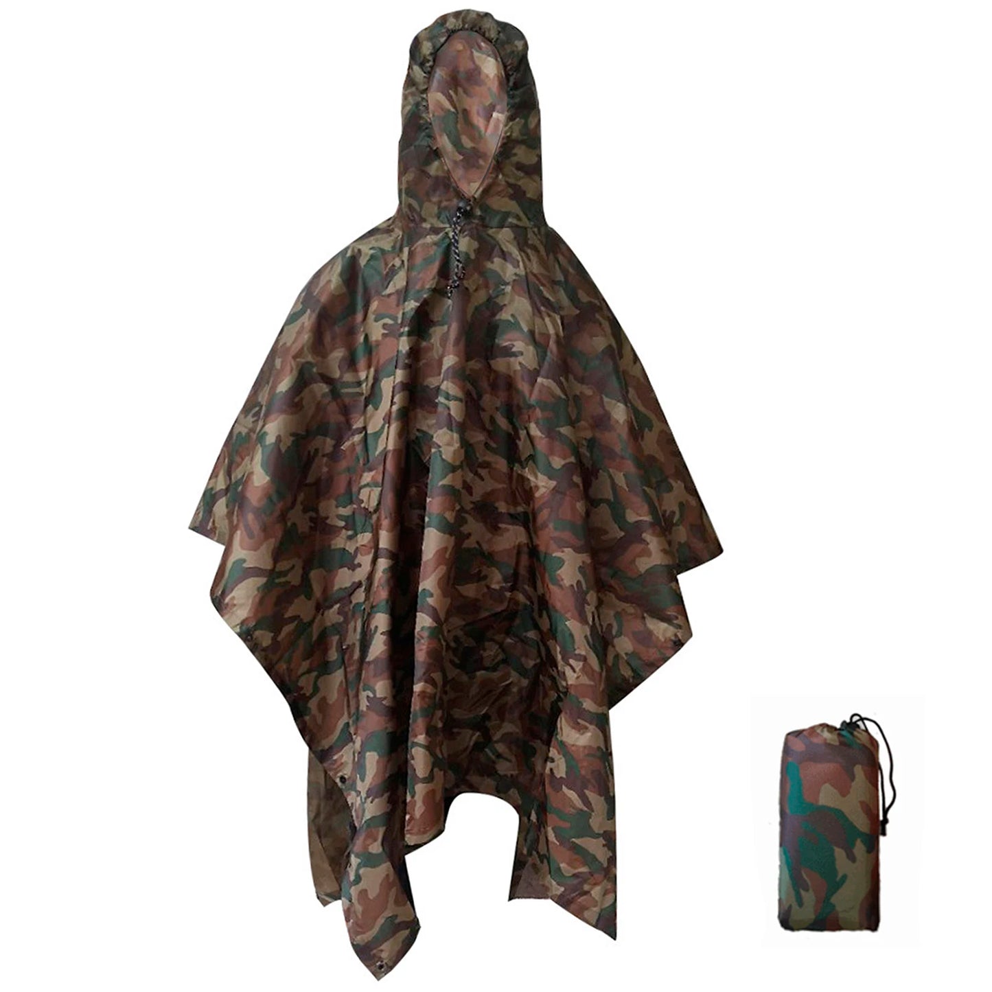 3-in-1 Picnic Mat Blanket Sun Shelter Waterproof Rain Poncho