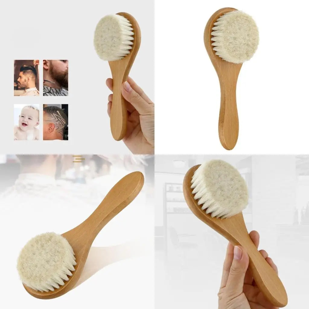 Baby Hair Brush – Soft Natural Bristle Wooden Newborn Brush