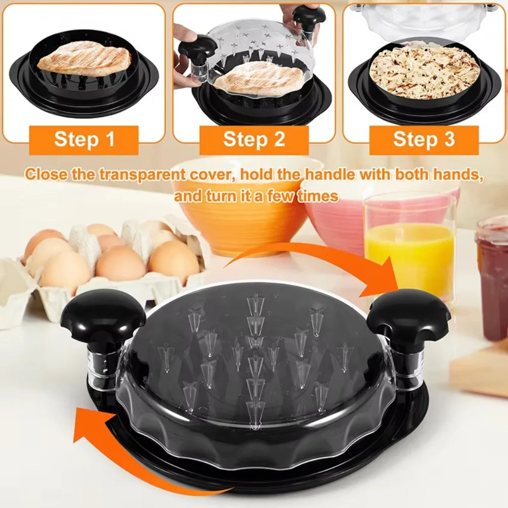 Chicken Shredder Tool with Lid | Meat Shredder for Pork & Beef