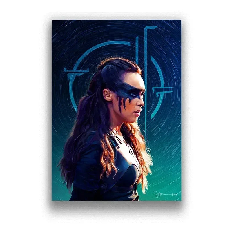The 100 TV Series Minimalist Canvas Wall Art Print | Home Decor