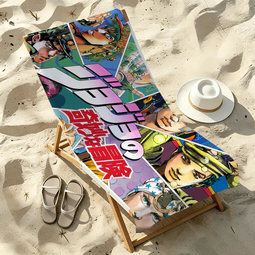 JoJo's Bizarre Adventure Quick-Dry Anime Beach Towel | 11 Sizes Anime Beach Towel Peaceful Pleasures Health and Wellness