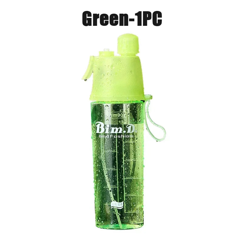 Cooling Mist Spray Water Bottle 600ml | Sports & Travel