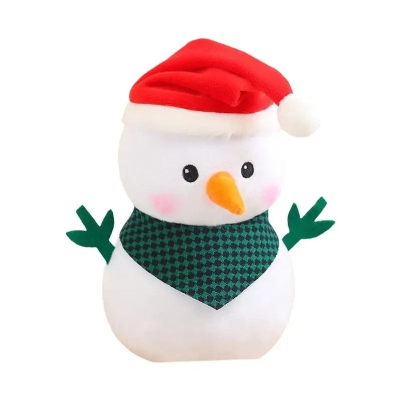 Christmas Plush Bear Toy – Embroidered, 20cm | Holiday Gift