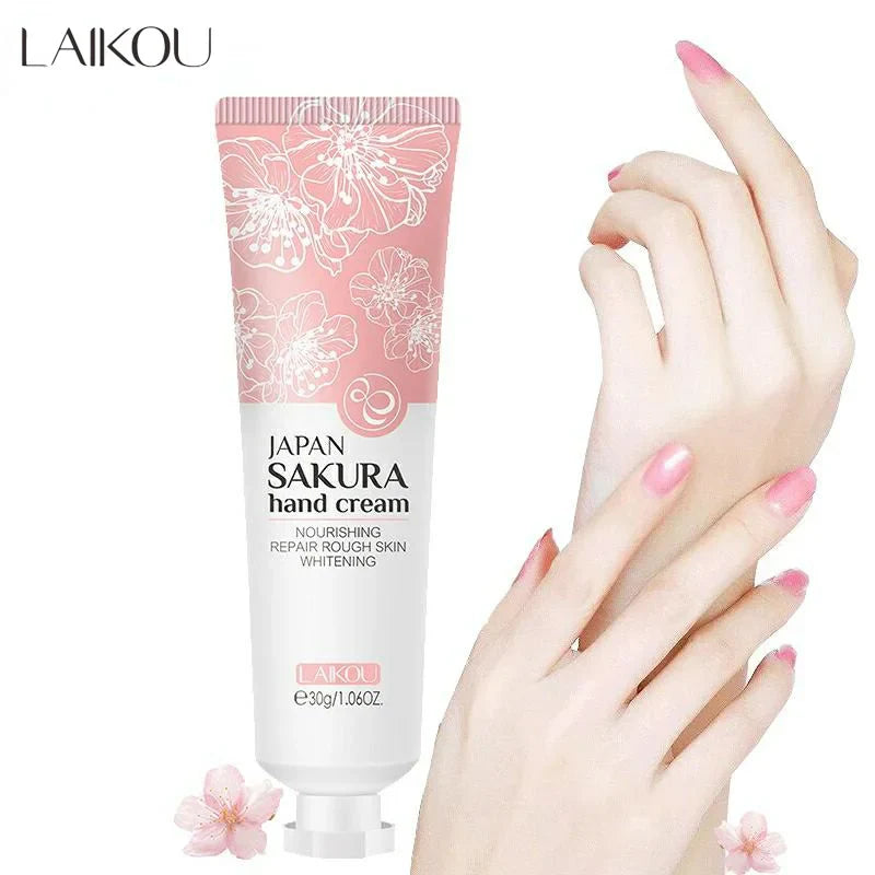 LAIKOU Sakura Hand Cream – Moisturizing & Whitening 30g