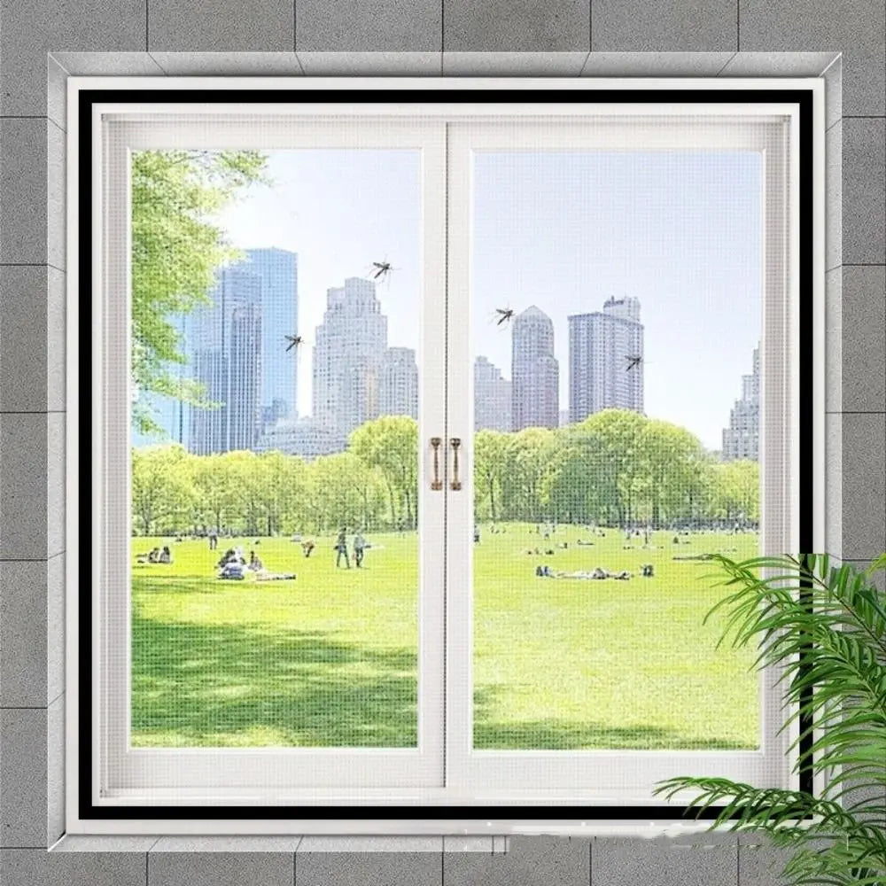 Magnetic Window Screen Mesh – DIY Insect Proof Cuttable Curtain