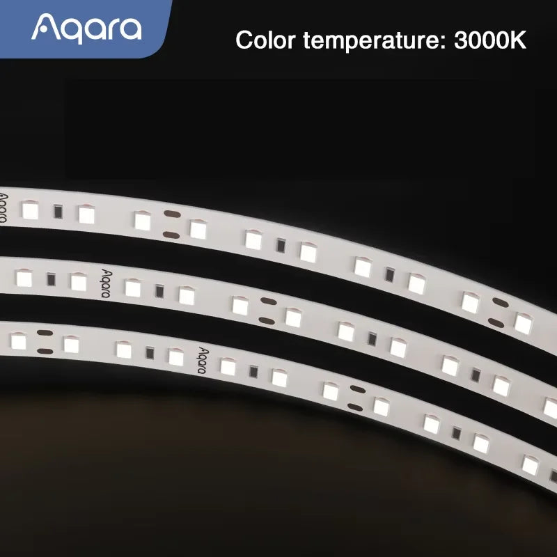 Aqara Smart Light strip T2 Single-color temperature bare board light strip T2 Thin LED Ra90 1050lm/m Household Lamp Background Peaceful Pleasures Health and Wellness 10W m 3000K