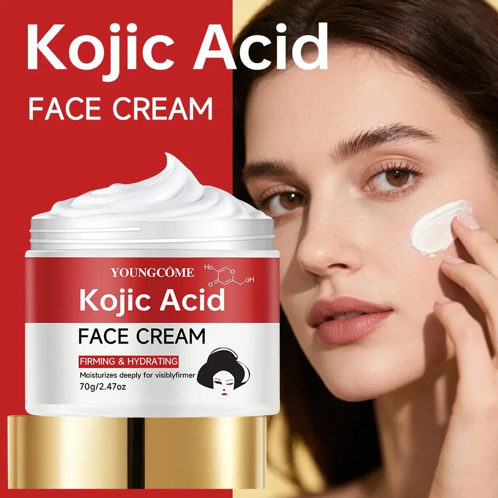 Kojic Acid Face Cream - Deep Hydration & Skin Tightening, Natural Moisturizing Formula for All Skin Types 40/70g Peaceful Pleasures Health and Wellness