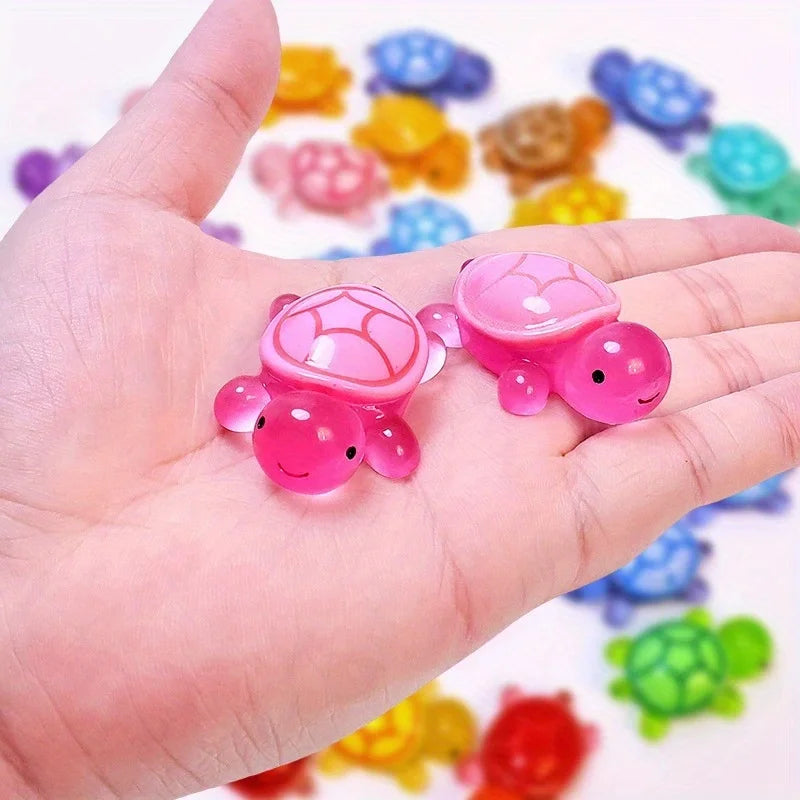 Mini Glow-in-the-Dark Resin Turtle Blind Bags 10/20 Pcs