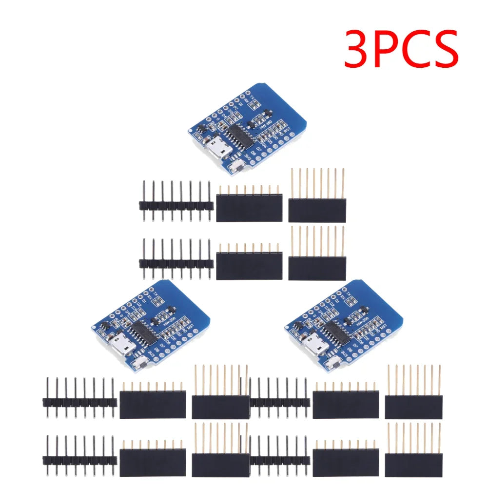 1-20PCS ESP8266 D1 Mini WIFI Development Board ESP-12F CH340G CH340 V2 Usb Wemos D1 Mini Nodemcu Lua Iot Board 3.3V Met Pins Peaceful Pleasures Health and Wellness micro 3PCS