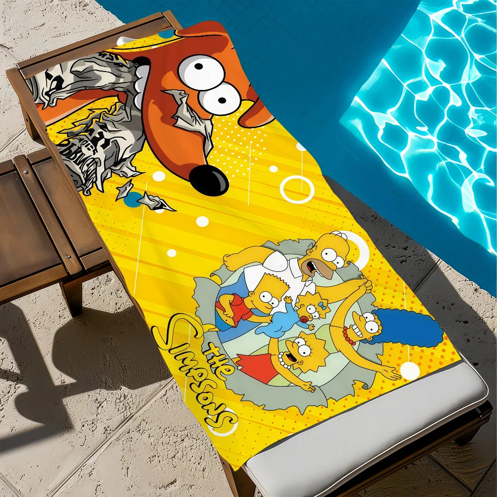 Cartoon Quick-Dry Beach Towel | Soft Pool & Travel Towel Quick-Dry Beach Towel Peaceful Pleasures Health and Wellness z2 STJ40x70CM