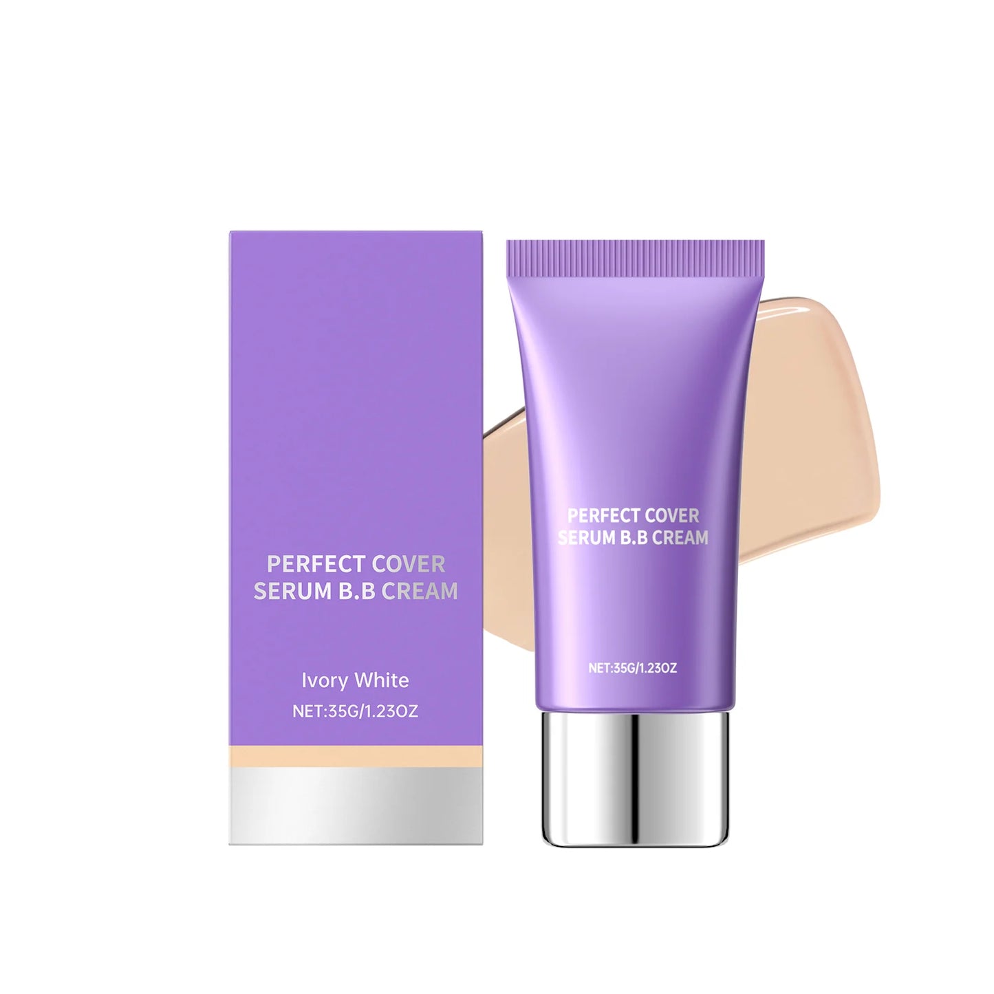 Perfect Cover BB Cream Cover Blemish Dark Circles Even Skin Tone Hydrate Lasting Natural Finish Beauty Hyaluronic Acid Concealer Peaceful Pleasures Health and Wellness Ivory White