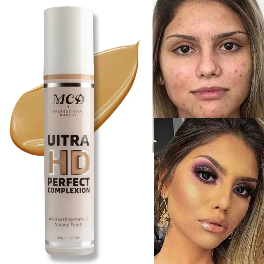 MCD 9-Shade Full Coverage Liquid Foundation | Natural Matte