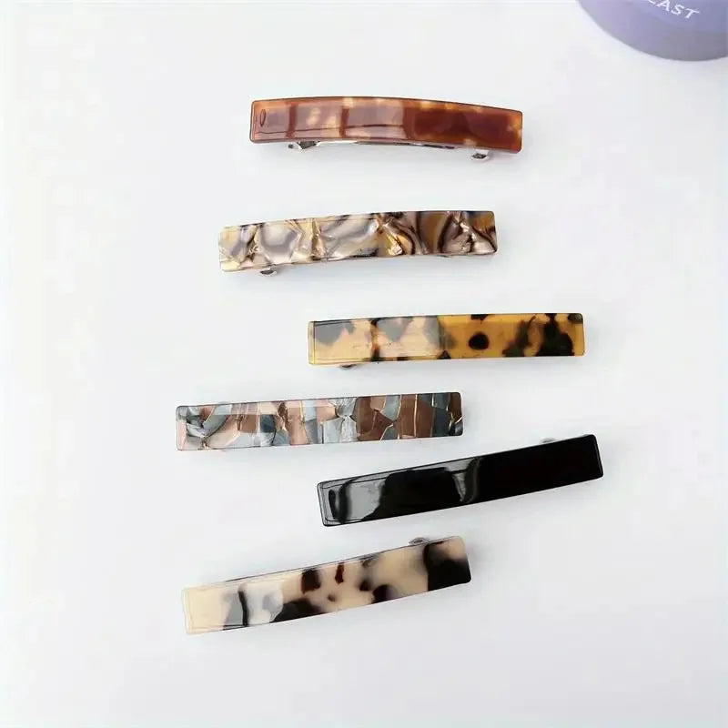 5pcs Colorful French Hair Clips – Elegant Plastic Hairpins Peaceful Pleasures Health and Wellness