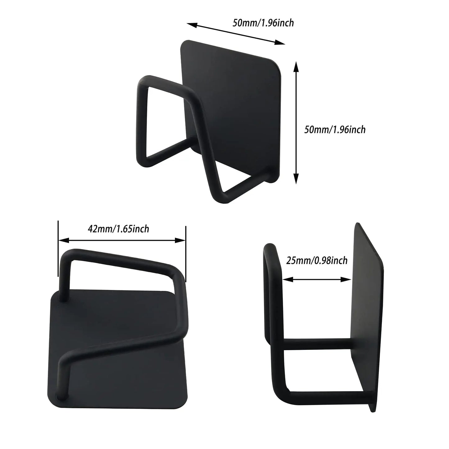 2-Pack Stainless Steel Sink Sponge Holder Rack – Self-Adhesive