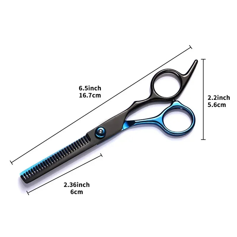1/2PC Professional Hair Cutting Scissors Home Hair Cutting Barber Salon Thinning Shear Stainless Steel Hairdressing Black Golden Peaceful Pleasures Health and Wellness Blackblue B