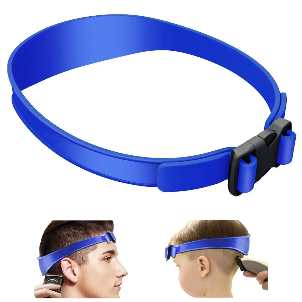 Adjustable Hair Trimming Guide Set Neckline Shaving Template,DIY Self Haircutting System, Shaving Straight Neck Hairline Tool Peaceful Pleasures Health and Wellness blue