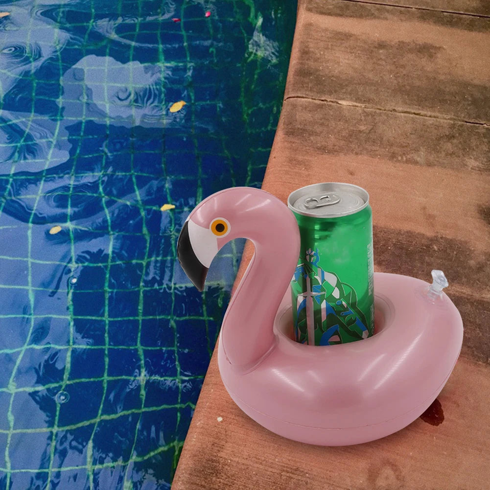 Float Beer Drink Tray Inflatable Swimming Pool Drink Cup Stand PVC Cooler Table Party Supplies for Pool Beach Swimming Peaceful Pleasures Health and Wellness