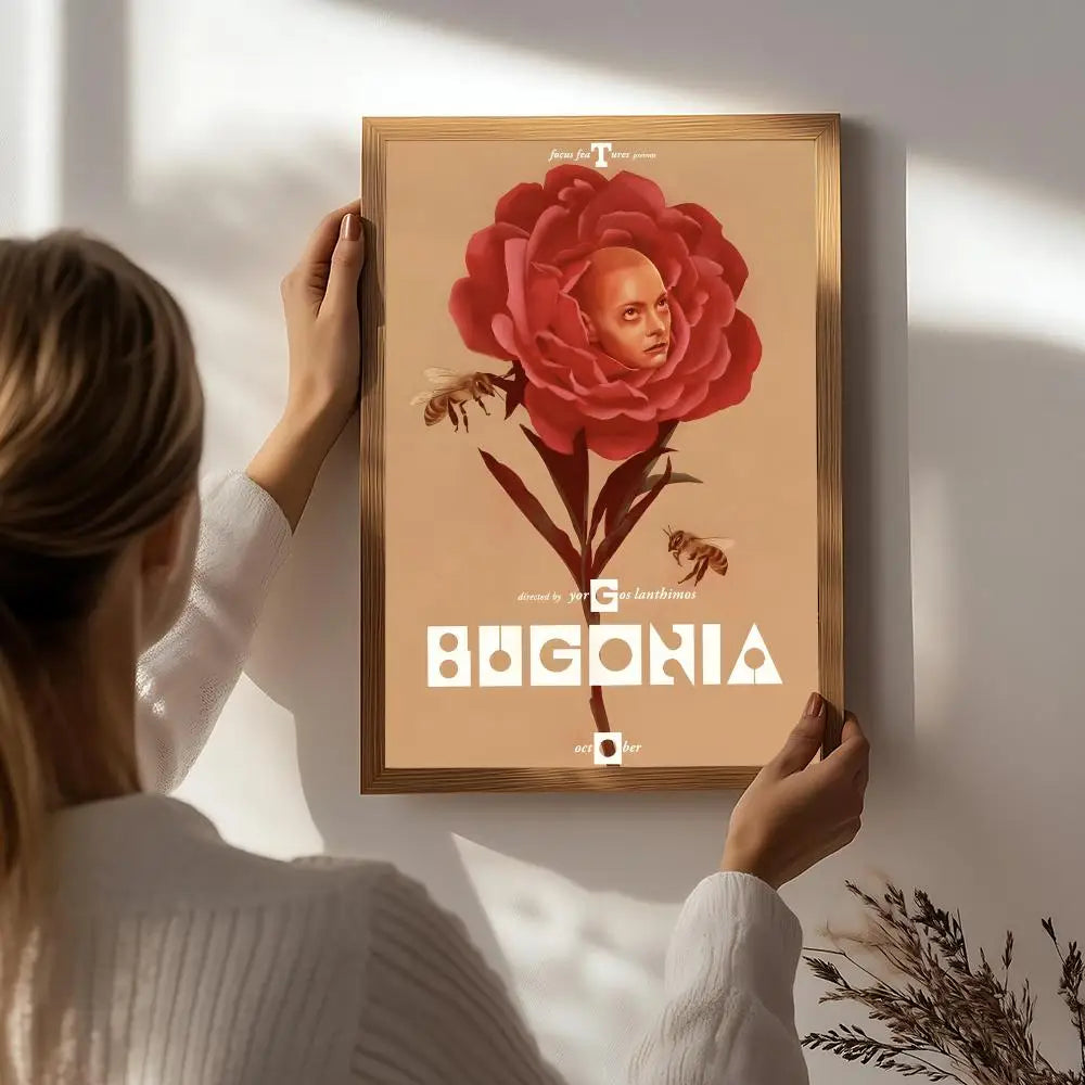 Character B-Bugonia Poster HD Self Adhesive Waterproof Wall Art Ideal for Home Office Dorm Bedroom Great Gift Peaceful Pleasures Health and Wellness White9 15X20cmNoframe