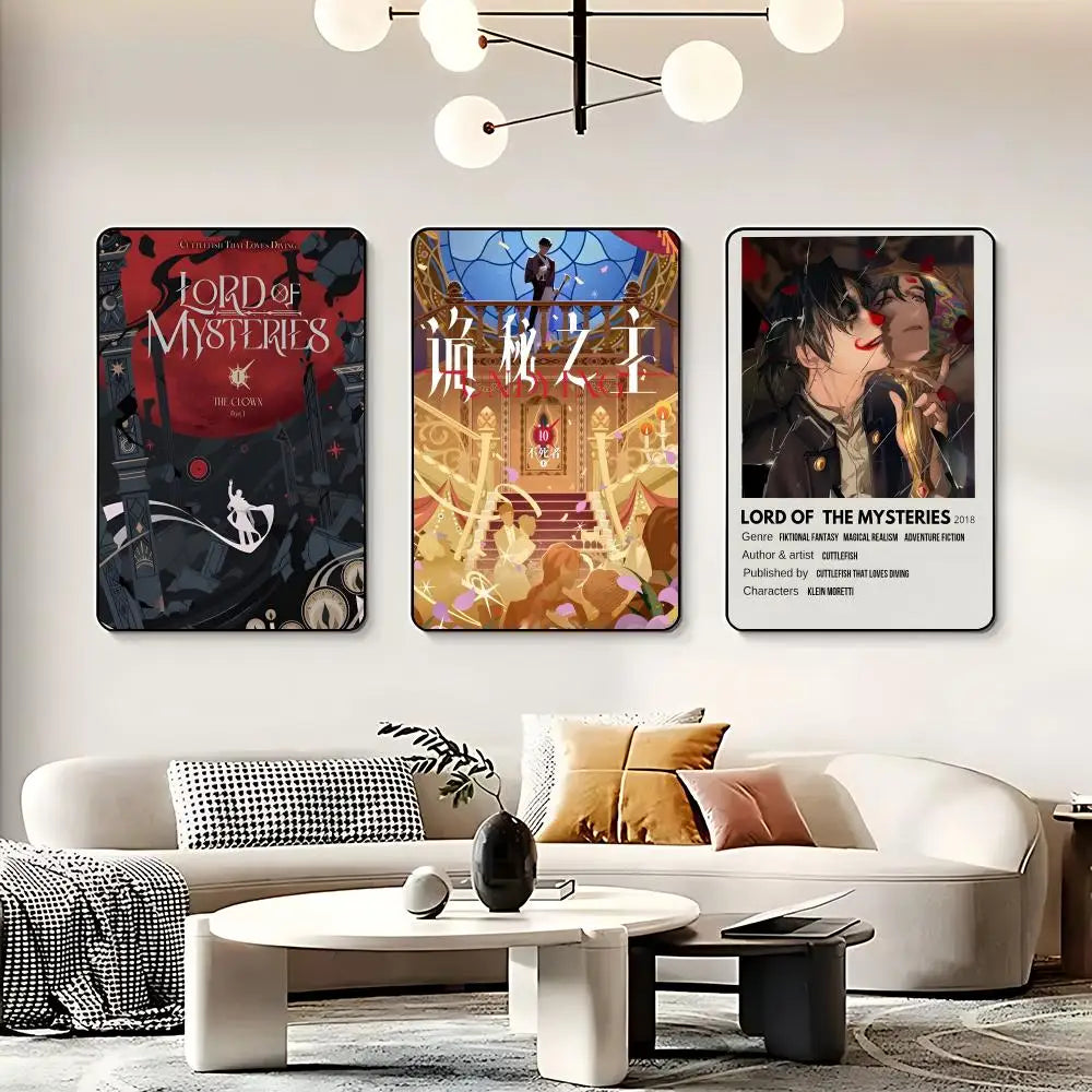 Lord of the Mysteries HD Poster – Self-Adhesive Waterproof Wall Art Wall Poster Decal Peaceful Pleasures Health and Wellness