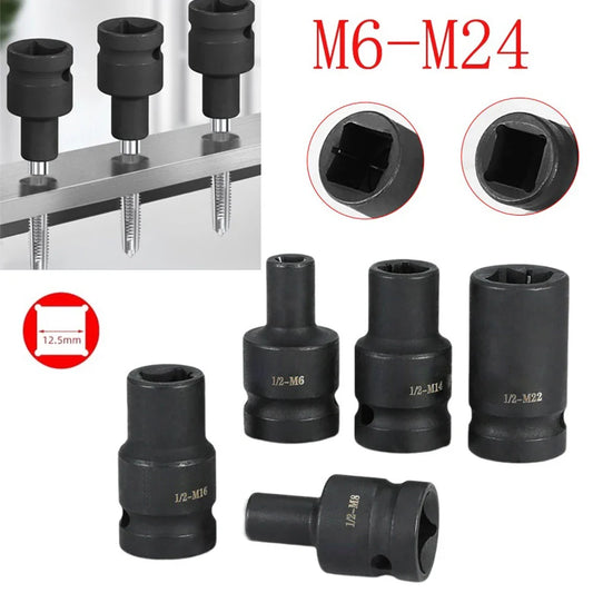 Square Tap Socket 1/2" Drive M6–M24 | Chrome Vanadium Steel Tap Socket Driver Oasis Select