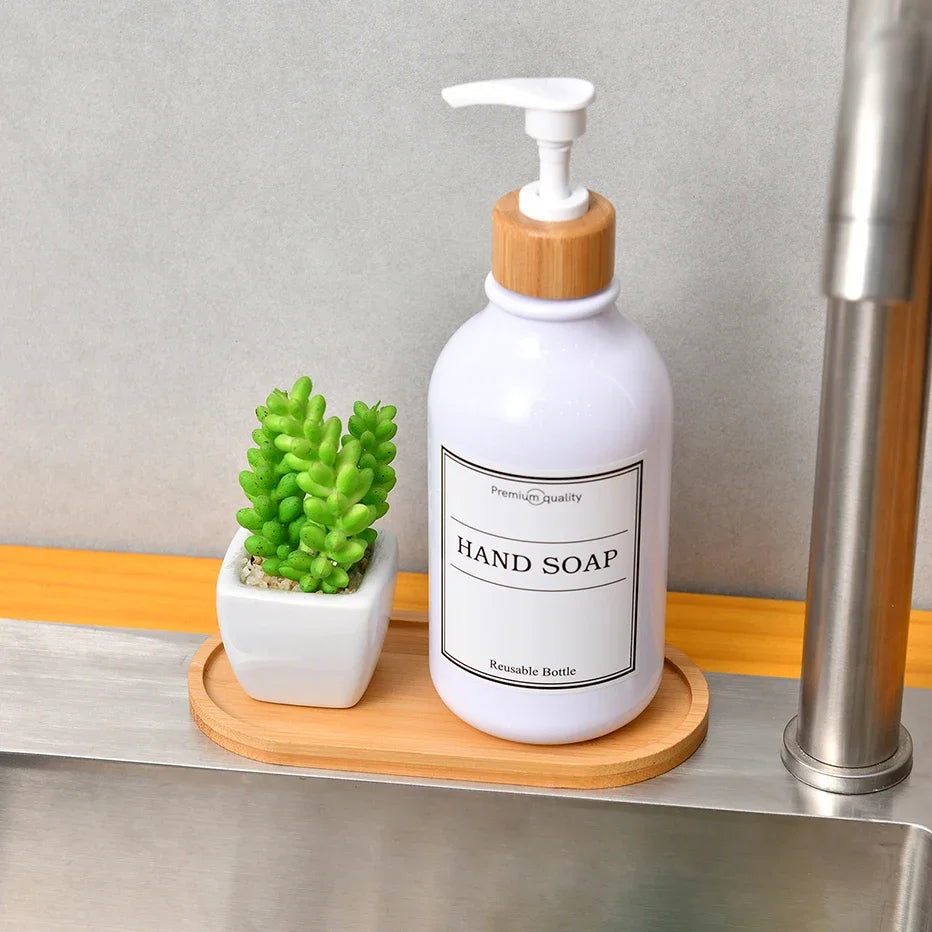 Wooden Vanity Tray – Bathroom Countertop Organizer for Soap, Candles & Jewelry