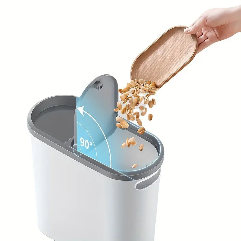 10L Silent Slim Bathroom Trash Can | Space-Saving Gap Bin