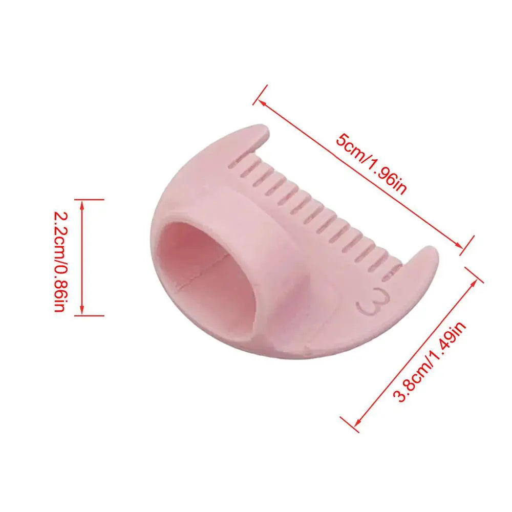 Finger Template Hand Sewing Sewing Needle Gauge Measuring Tool Needle Thimble Finger Protector Quilting Alignment Tool For Craft Peaceful Pleasures Health and Wellness Pink 3mm China Mainland