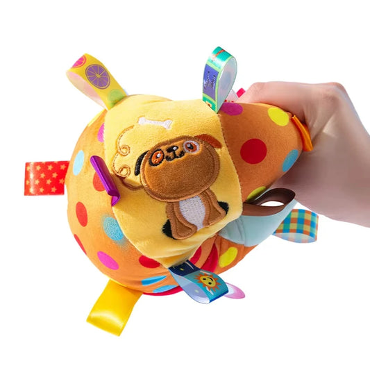 Funny Interactive Plush Vocal Dog Toy Ball with Bells Teeth Cleaning Chew Toy For Small Large Dogs Cats Puppy Plaything Peaceful Pleasures Health and Wellness