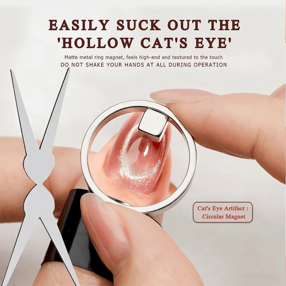 Cat Eye Nail Magnetic Wand | Hollow Glass Gel Nail Art Tool